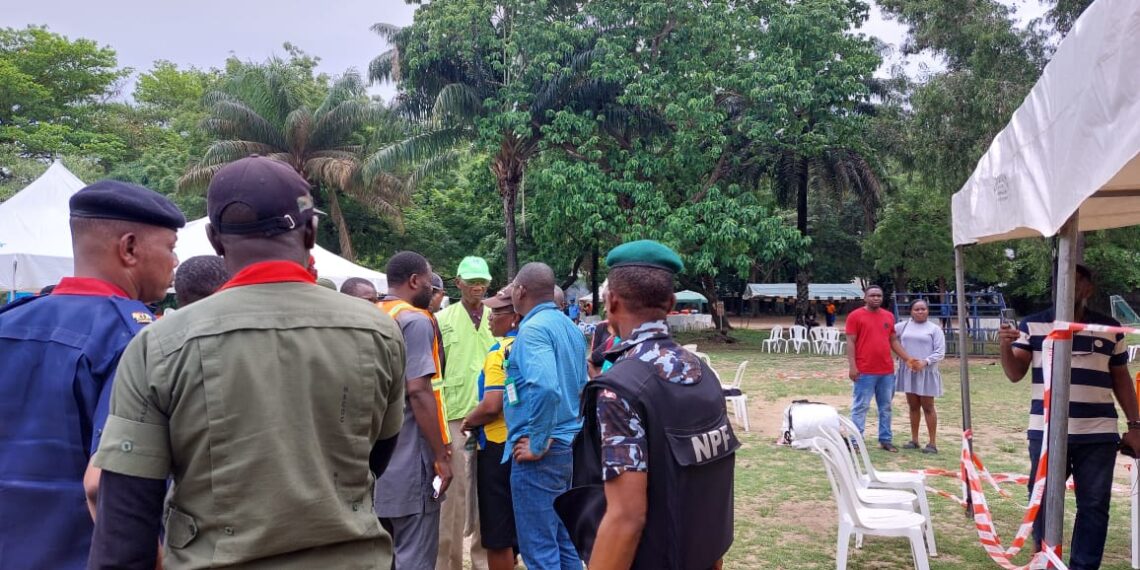 The polling units in VGC, Lagos where elections did not hold on Saturday