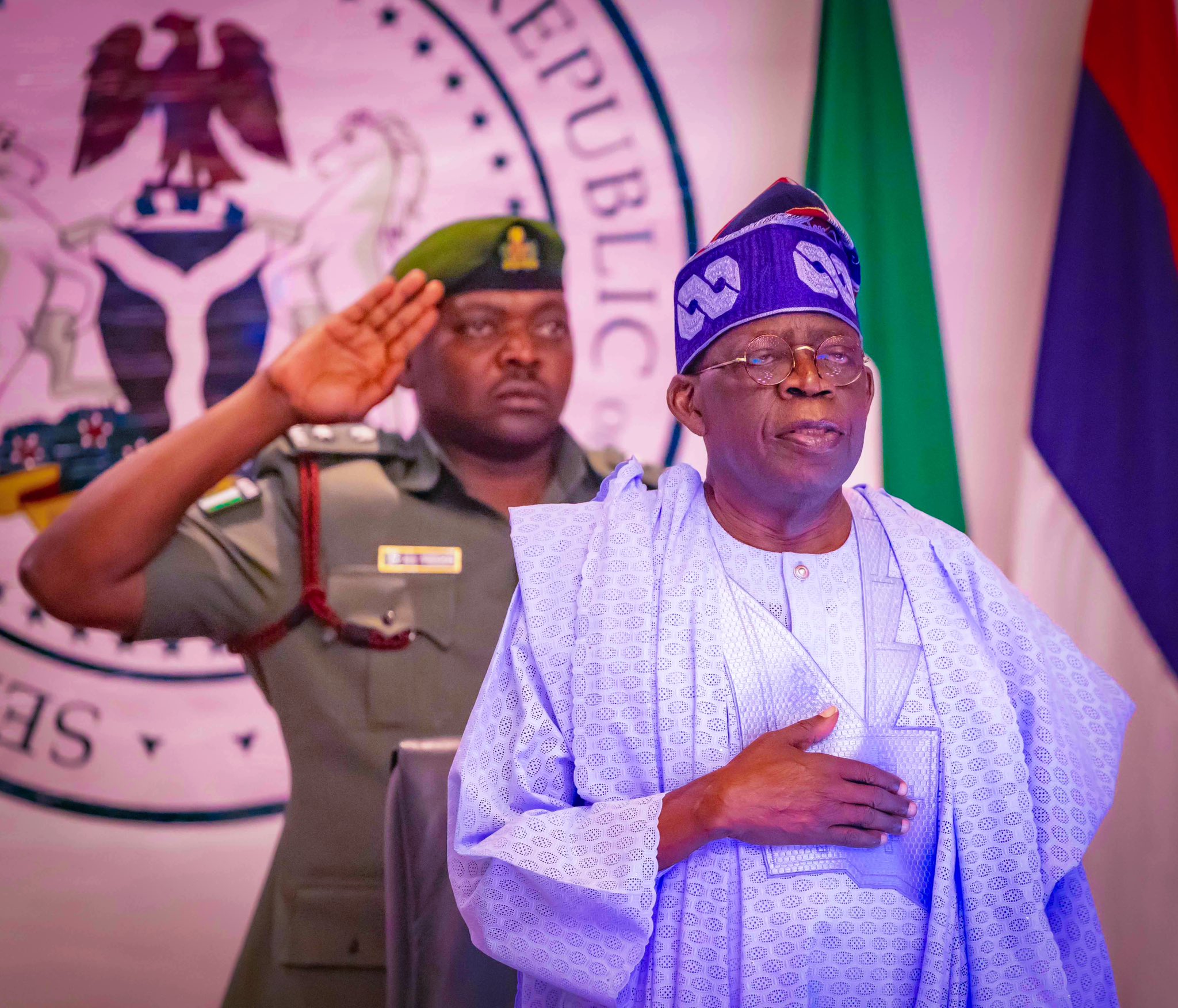 The President, Commander-in-Chief of the Armed Forces, Federal Republic of Nigeria, Bola Ahmed Tinubu