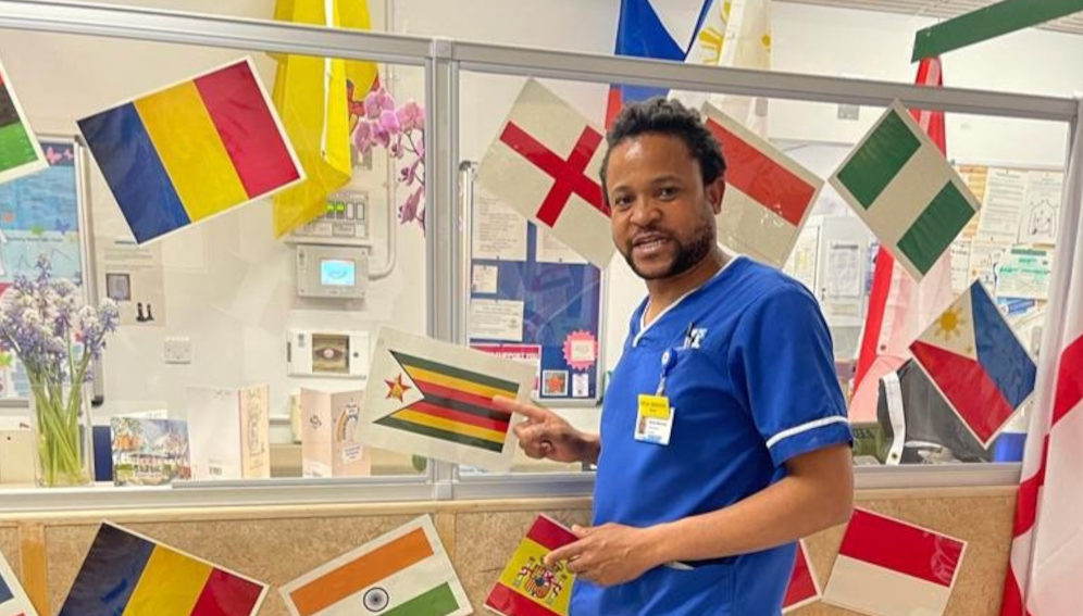 Zimbabwean nurse Setfree Mafukdize relocated to the United Kingdom in 2021. He says prospects for nurses in his country are "really low". Copyright: Photo courtesy of SciDev.Net. Credit: Setfree Mafukdize.