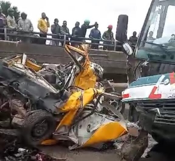Two dead, five injured in multiple vehicle crash in Lagos