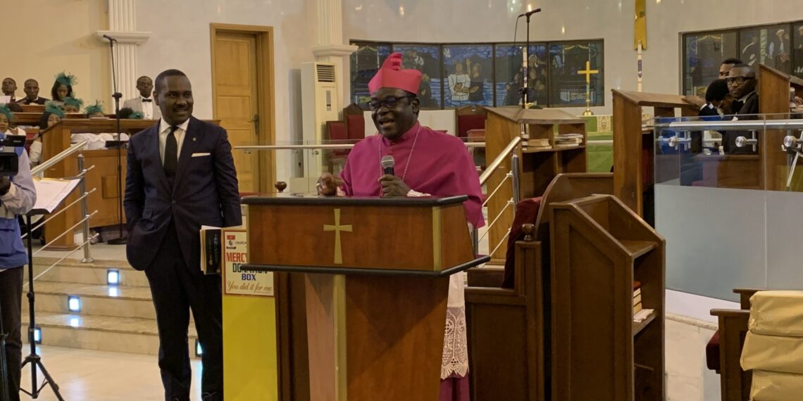 Mathew Kukah delivering the keynote speech at the event on Thursday