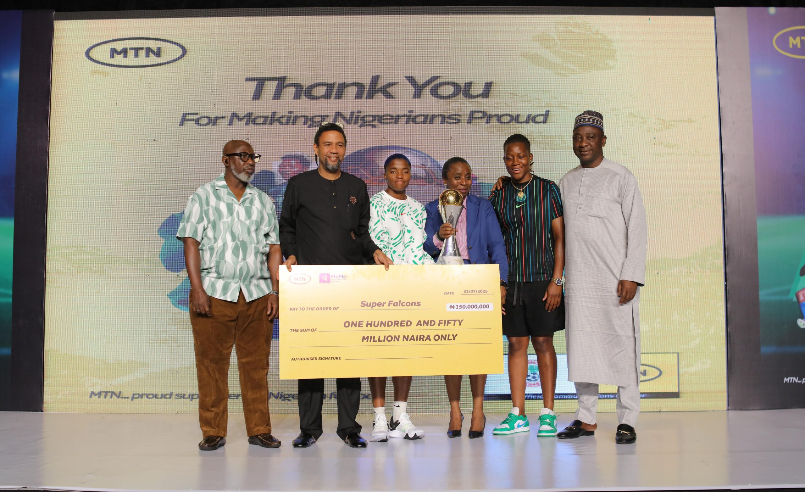 WAFCON 2024: Super Falcons receive ₦150m MTN Nigeria reward