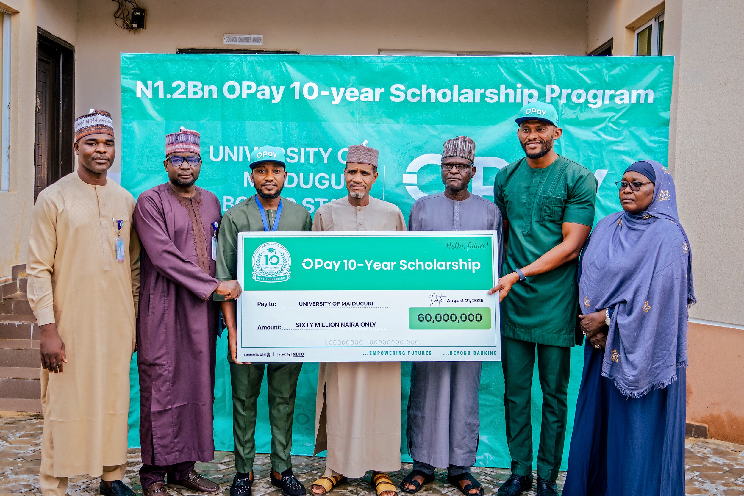 University of Maiduguri joins beneficiaries of OPay’s ₦1.2bn ten year scholarship programme