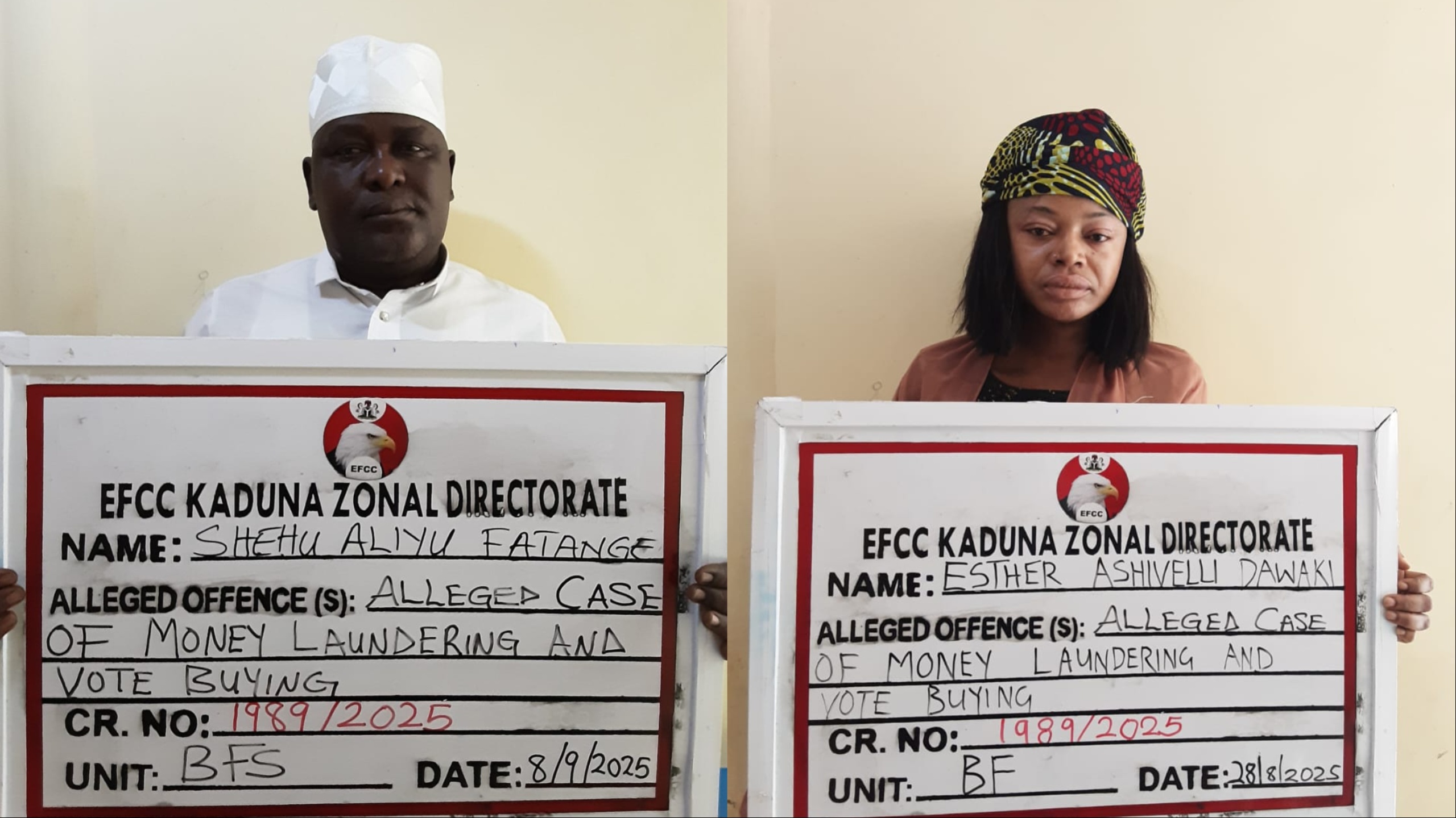 Court remands two persons allegedly caught with N26 million during by-election