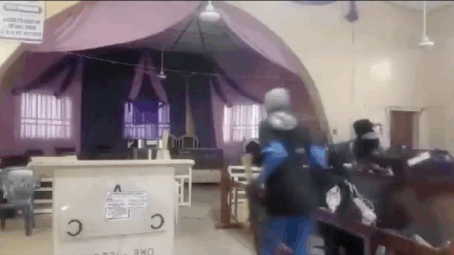 Live-streamed video captures terrorists attacking Kwara church