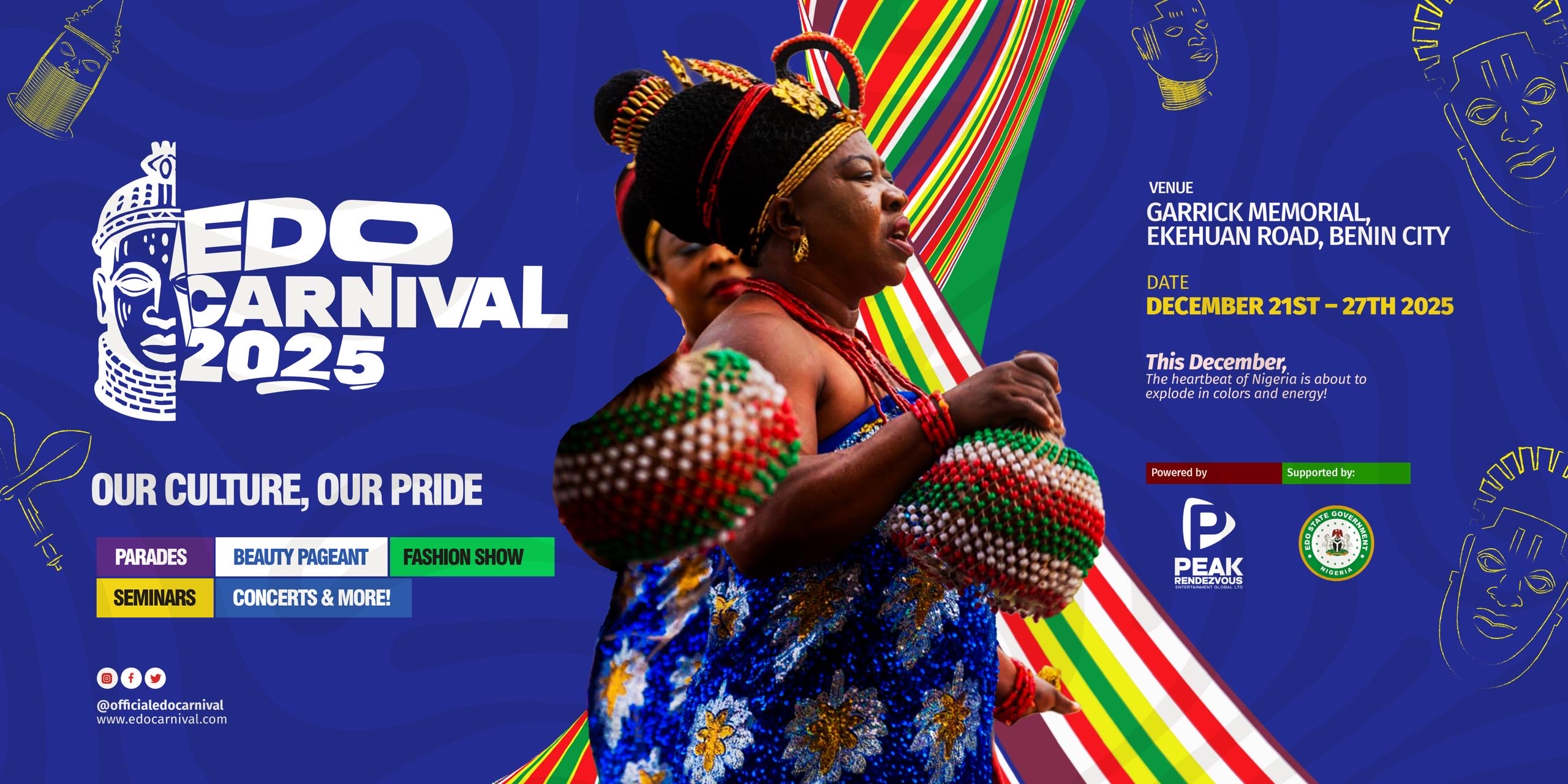 Edo Carnival 2025: Organisers announce month-long event line-up