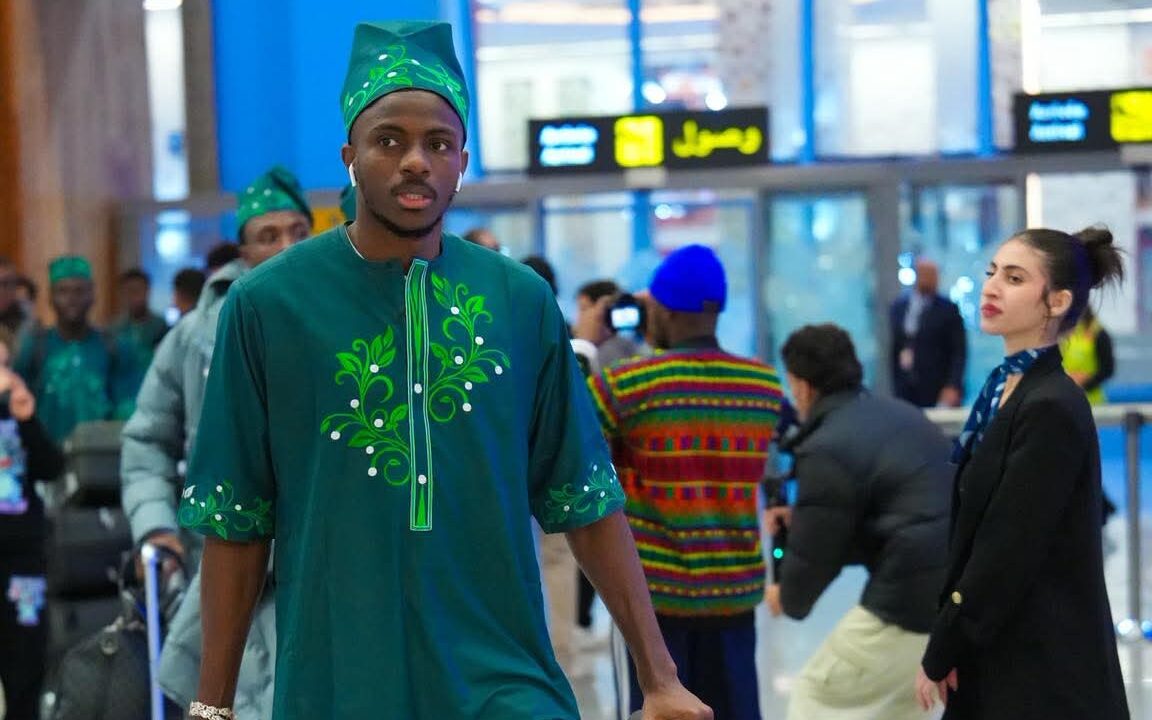 PHOTOS: Super Eagles land in grand style in Morocco for 2025 AFCON