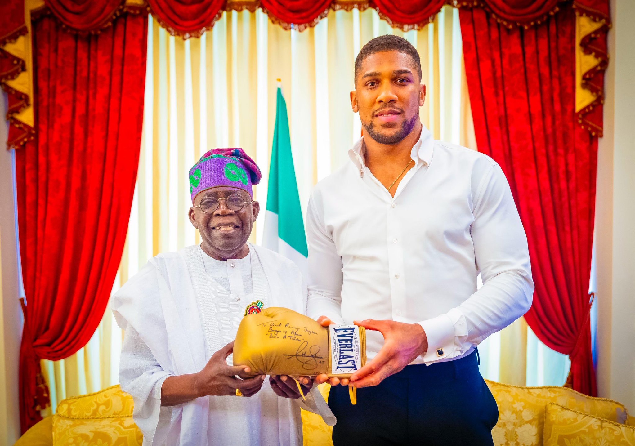 Tinubu sympathises with Anthony Joshua after Lagos–Ibadan Expressway accident