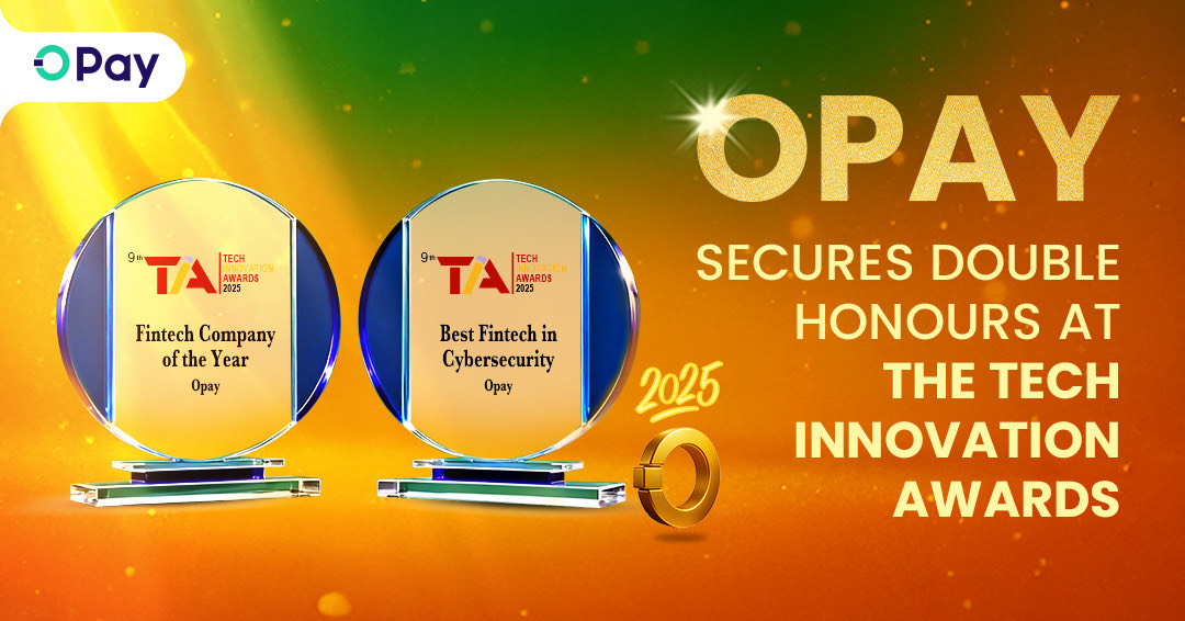 OPay secures double honours at the Tech Innovation Awards