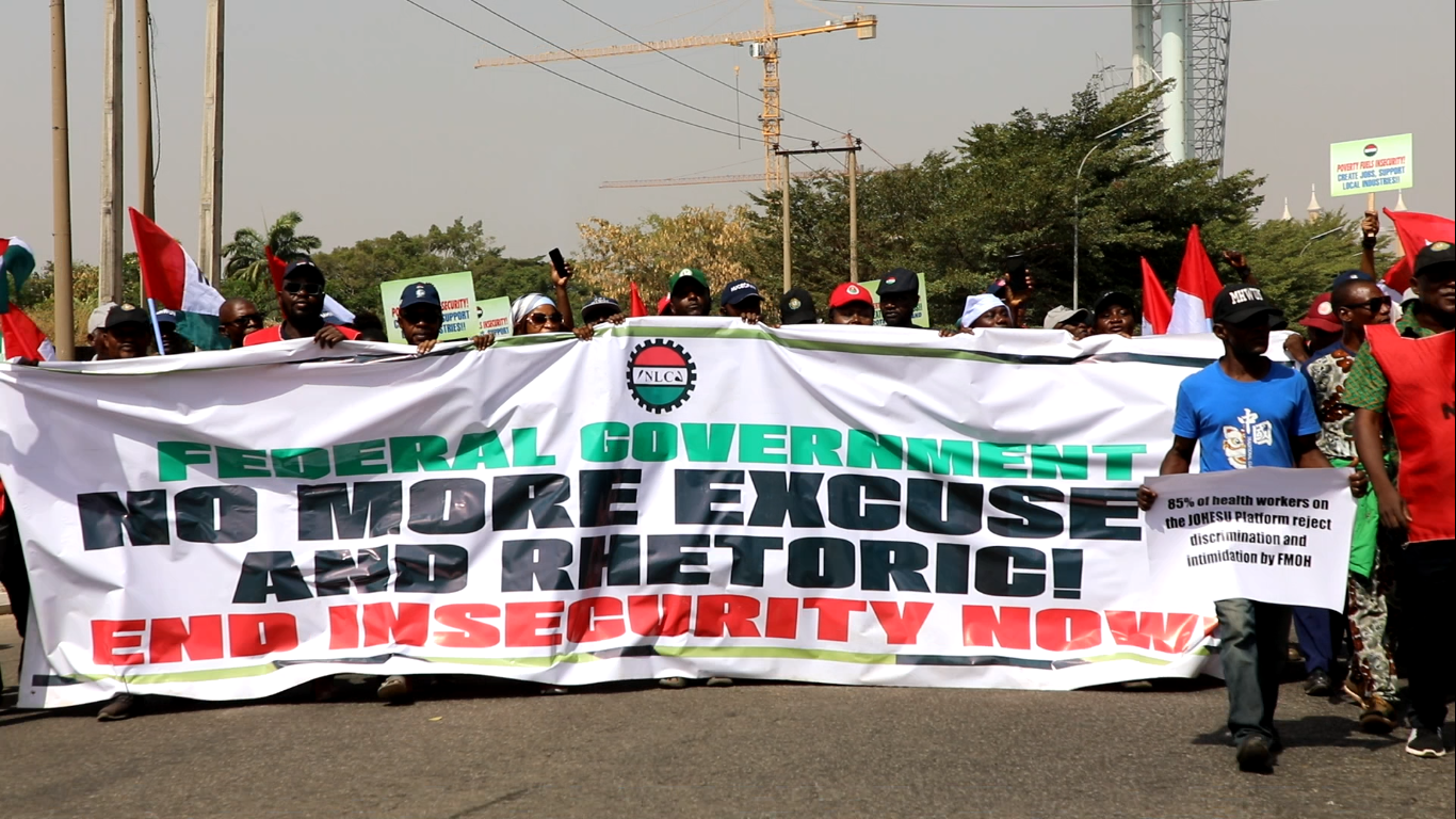 Insecurity: Outrage as NLC protest against Nigeria’s security challenges ...
