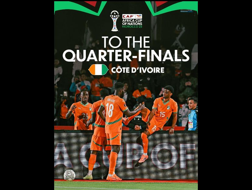 AFCON 2025: Defending champions Côte d’Ivoire set up quarter-final clash against Egypt
