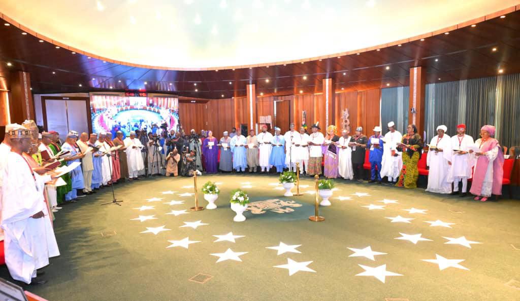 Tinubu inaugurates FCC commissioners, urges fairness, peace, stability of Nigeria