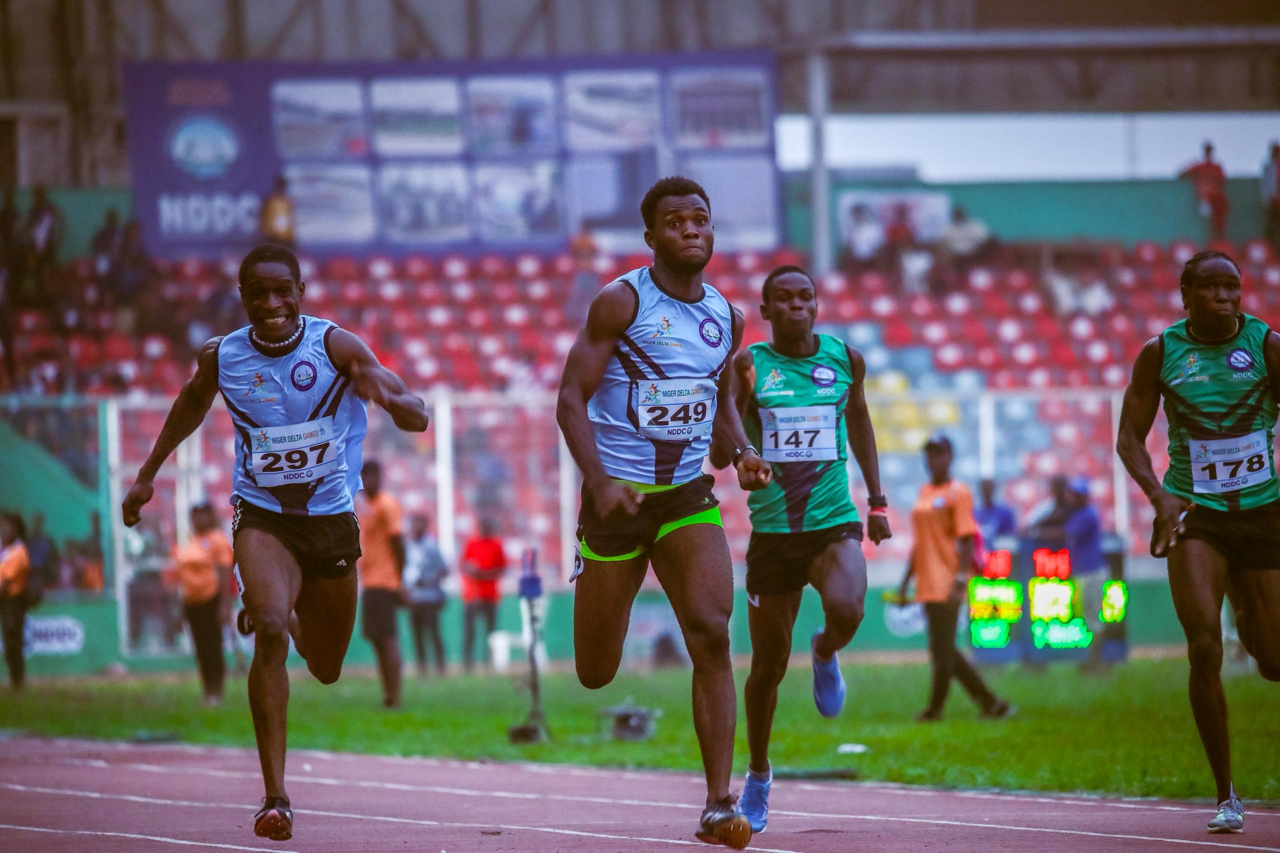Osama, Ejiro crowned sprint champions at Niger Delta Games
