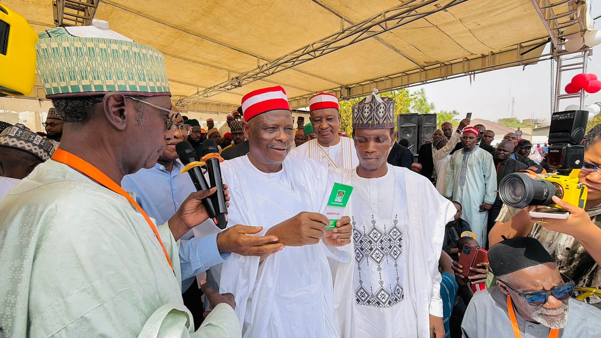 Mark, Amaechi, Oyegun, Tambuwal, Daura, Obi in Kano as Kwankwaso joins ADC