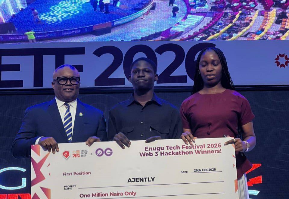 University celebrates student for winning N2.7m at Enugu Tech Festival