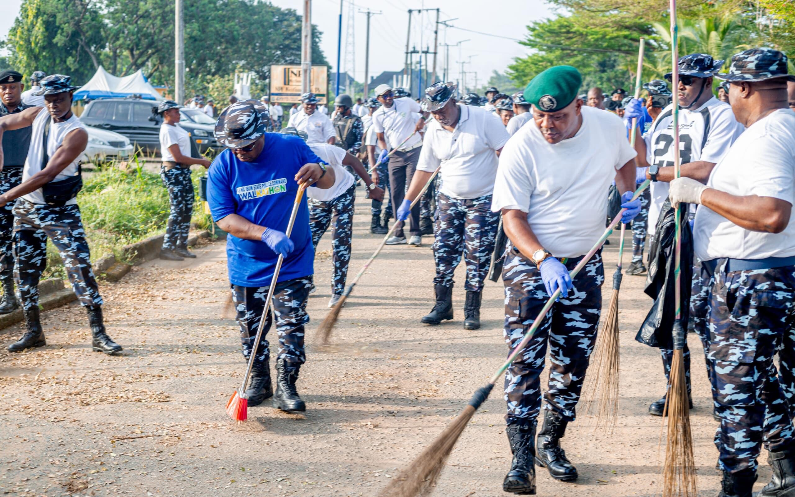 Police Week: Officers sweep Akwa Ibom streets, provide free medical services