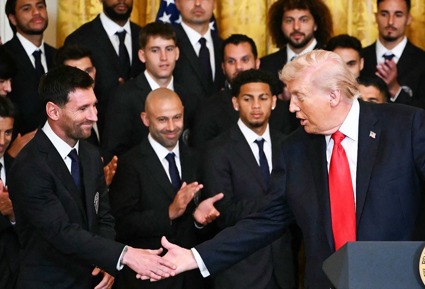Messi meets Trump as MLS Cup champions visit White House