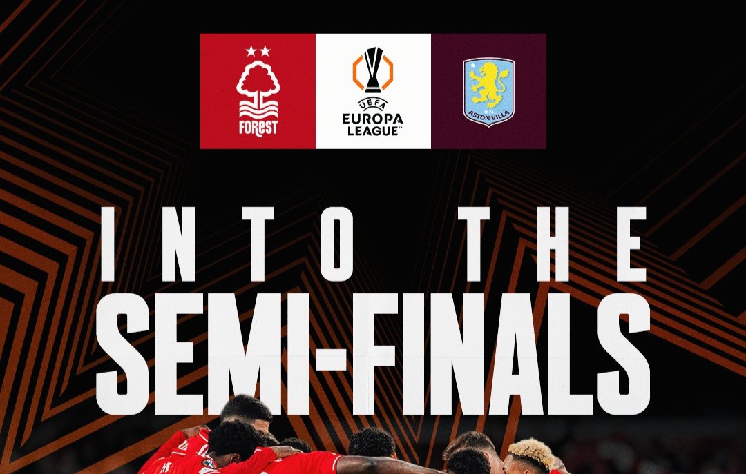 Europa League: Aina pulls through with Forest into semi final