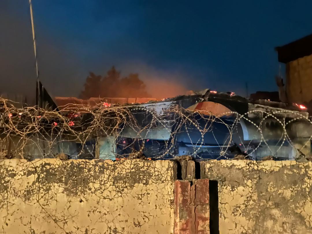 BREAKING: Fire razes bungalow in Lugbe