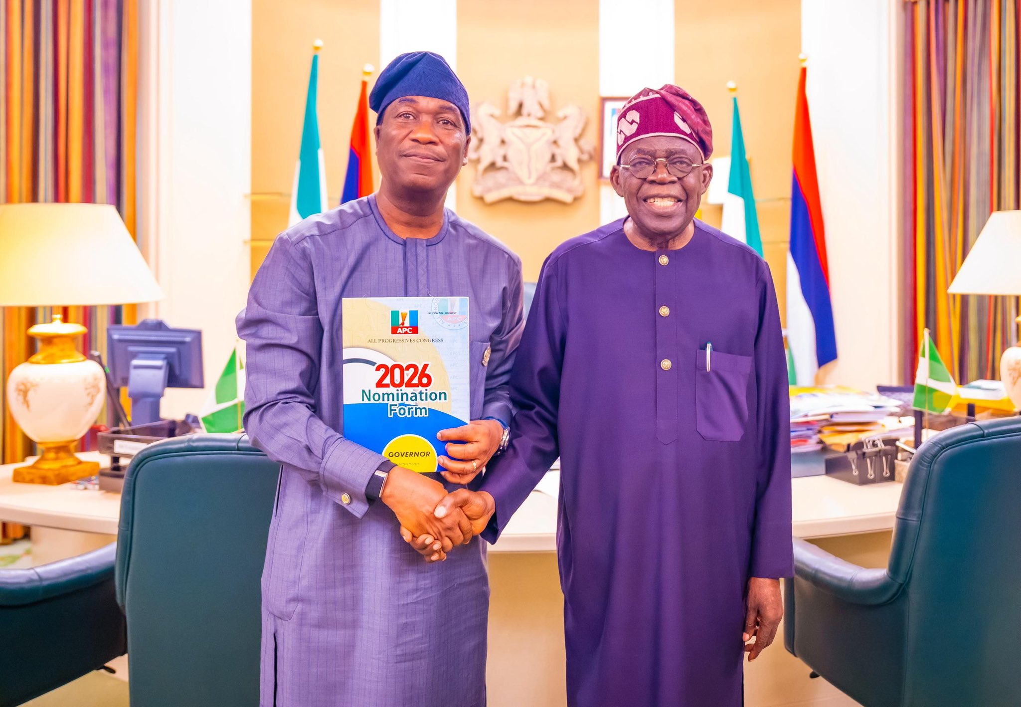 Tinubu endorses Hamzat as Lagos APC consensus candidate for 2027 governorship race