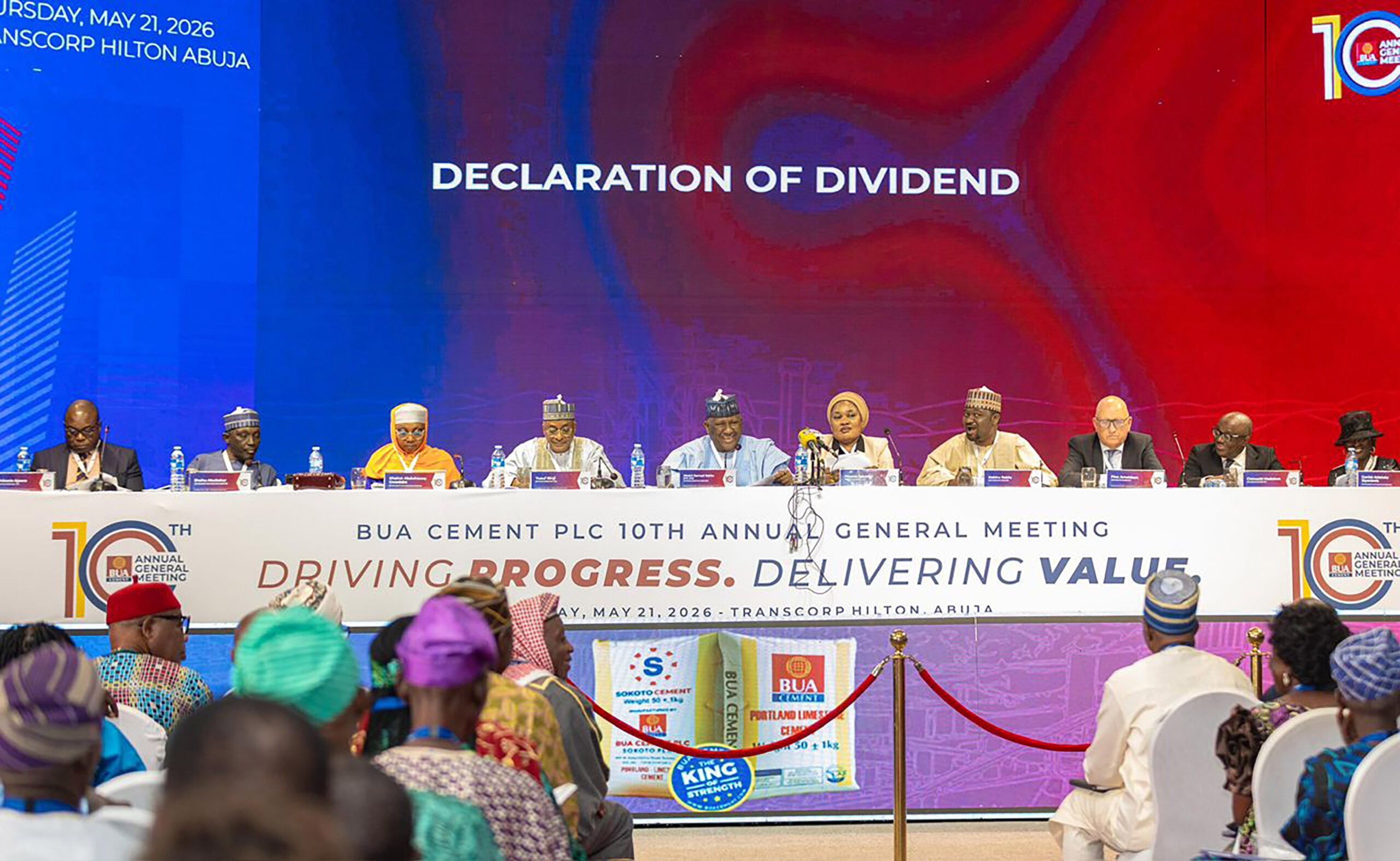 BUA Cement excites shareholders with strong 2025 performance, approves N10 dividend per share