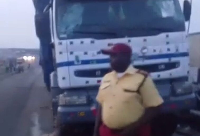 Truck driver arrested after crash kills pedestrian, motorcyclist in Lagos