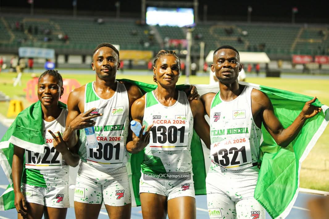 Day 2 Review: Nigeria dominates mixed relay, Amusan shines as medal haul grows in Accra