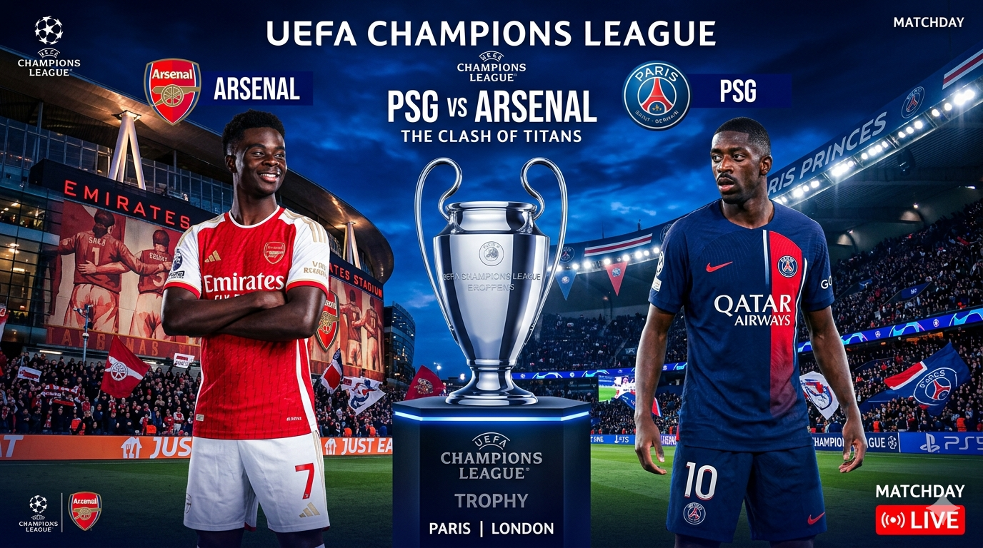 PSG vs Arsenal LIVE UPDATES: Arteta’s men seek first European crown against defending champions