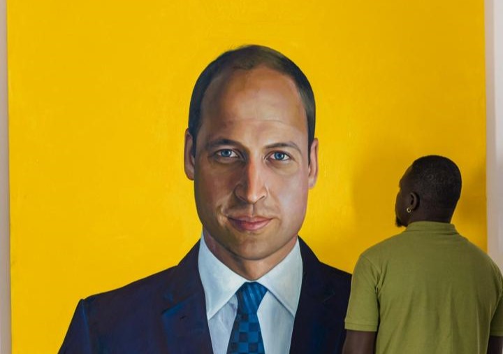Nigerian artist Omofemi’s portrait of Prince William draws global attention [PHOTOS]