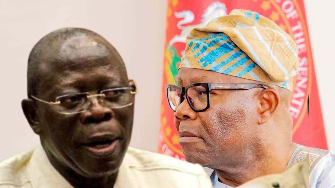 Akpabio, Oshiomhole clash over amended Senate rules barring new lawmakers from presiding officer race