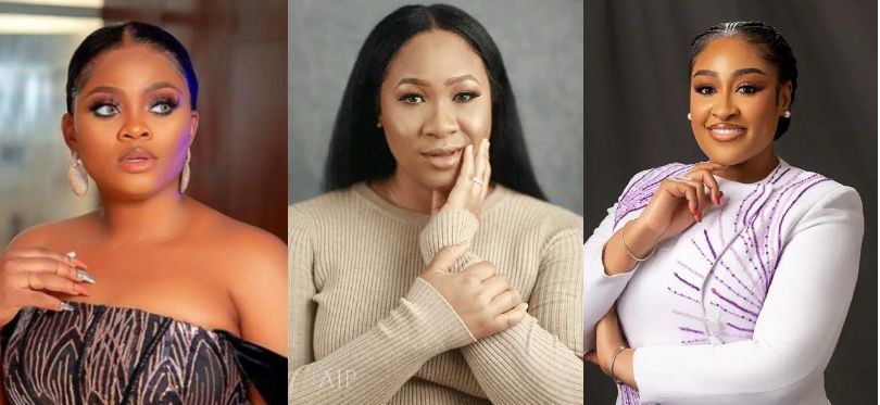 Tega Dominic, Amaka Okeke, threaten legal action against Frank Edoho’s ex-wife over extramarital allegations