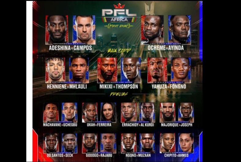 PFL Africa announces full fight card for historic debut event in Lagos