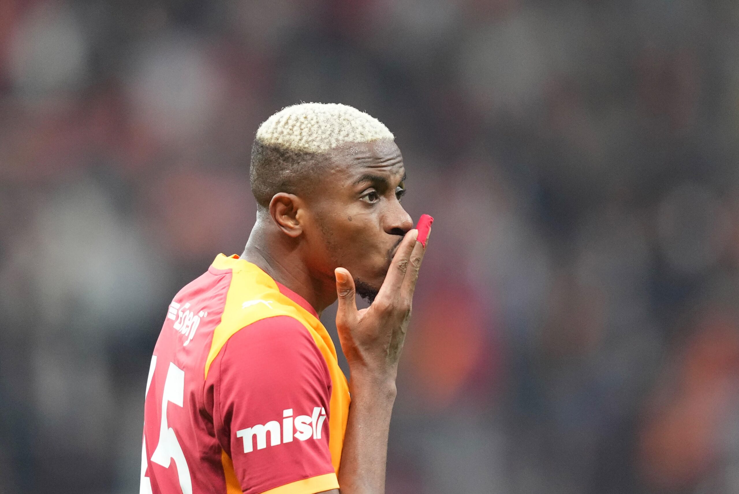 Osimhen reacts after Galatasaray clinch Turkish league title