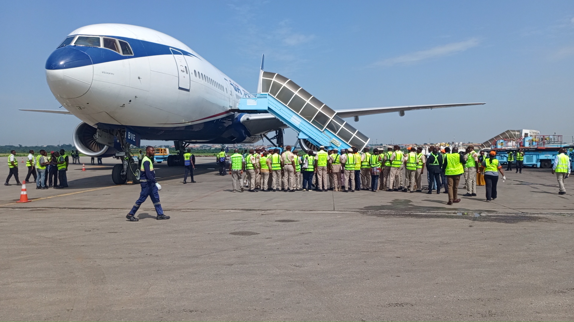 BREAKING: First batch of Nigerians evacuated from South Africa arrives in Lagos