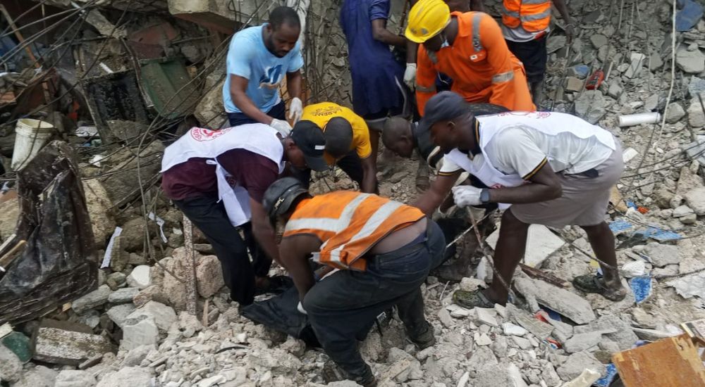 Eight dead, 26 rescued as three-storey building collapses in Lagos