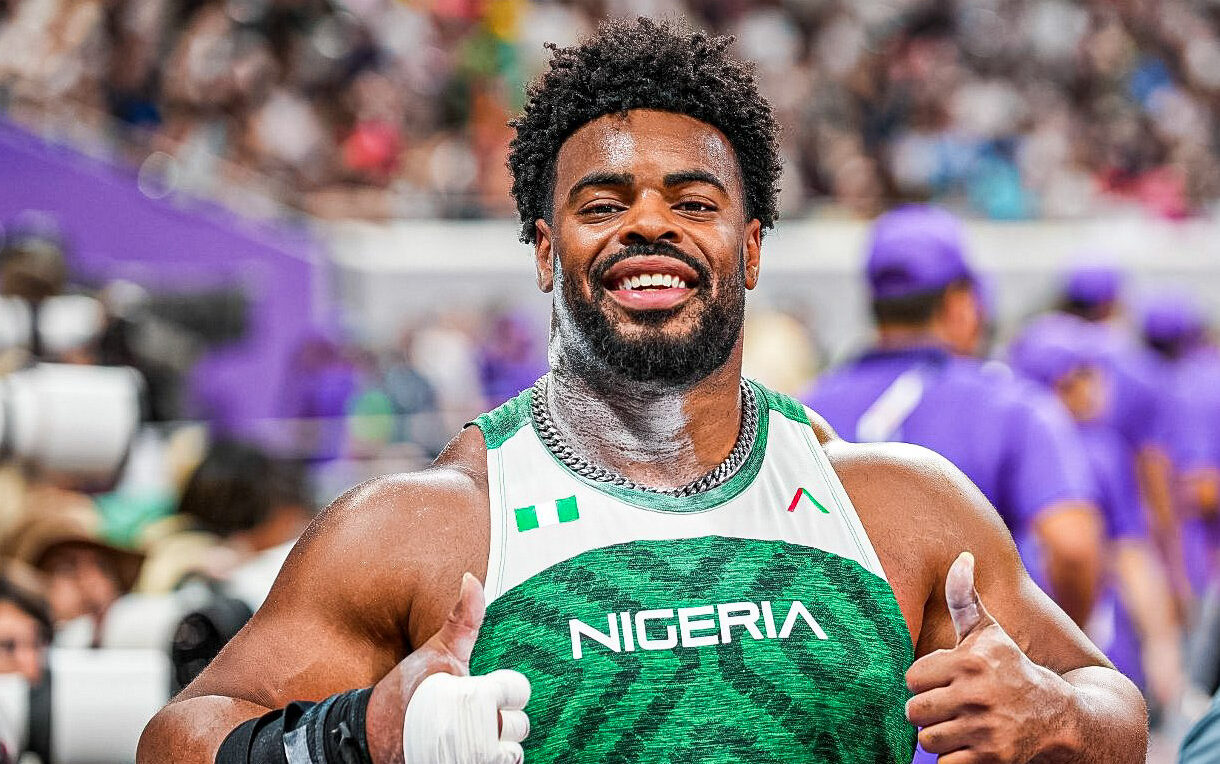 Nigerian Shot Put star Enekwechi wins Gold in Russia Meet