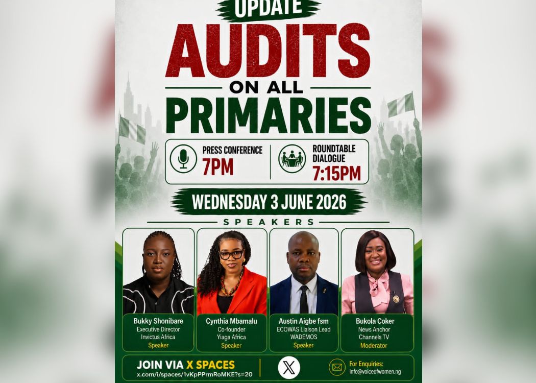 Audit Reveals Barriers Limiting Women's Participation in Nigeria's 2027 Elections