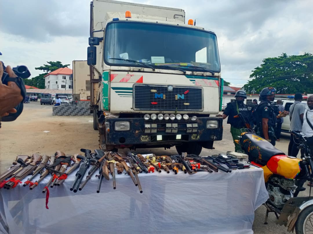 Police intercept truck carrying military camouflage, drugs, arrest four in Lagos