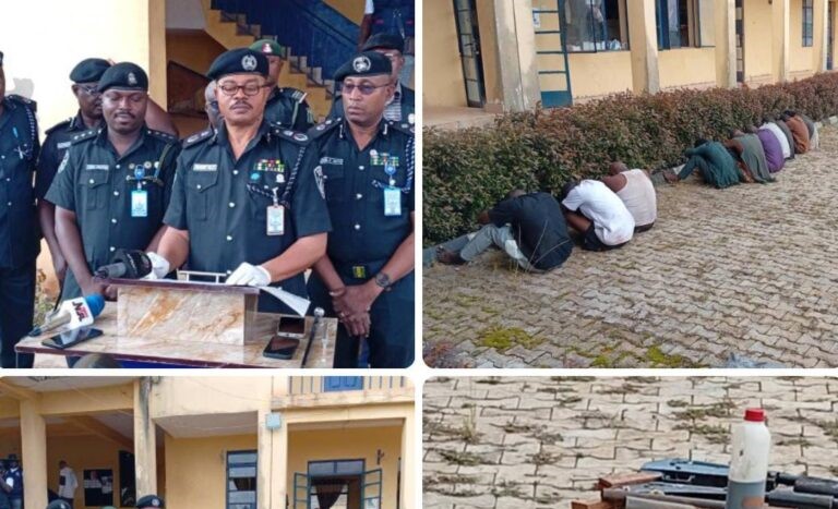 Police smash armed robbery gang, recover guns (Ảnh: Premium Times Nigeria)