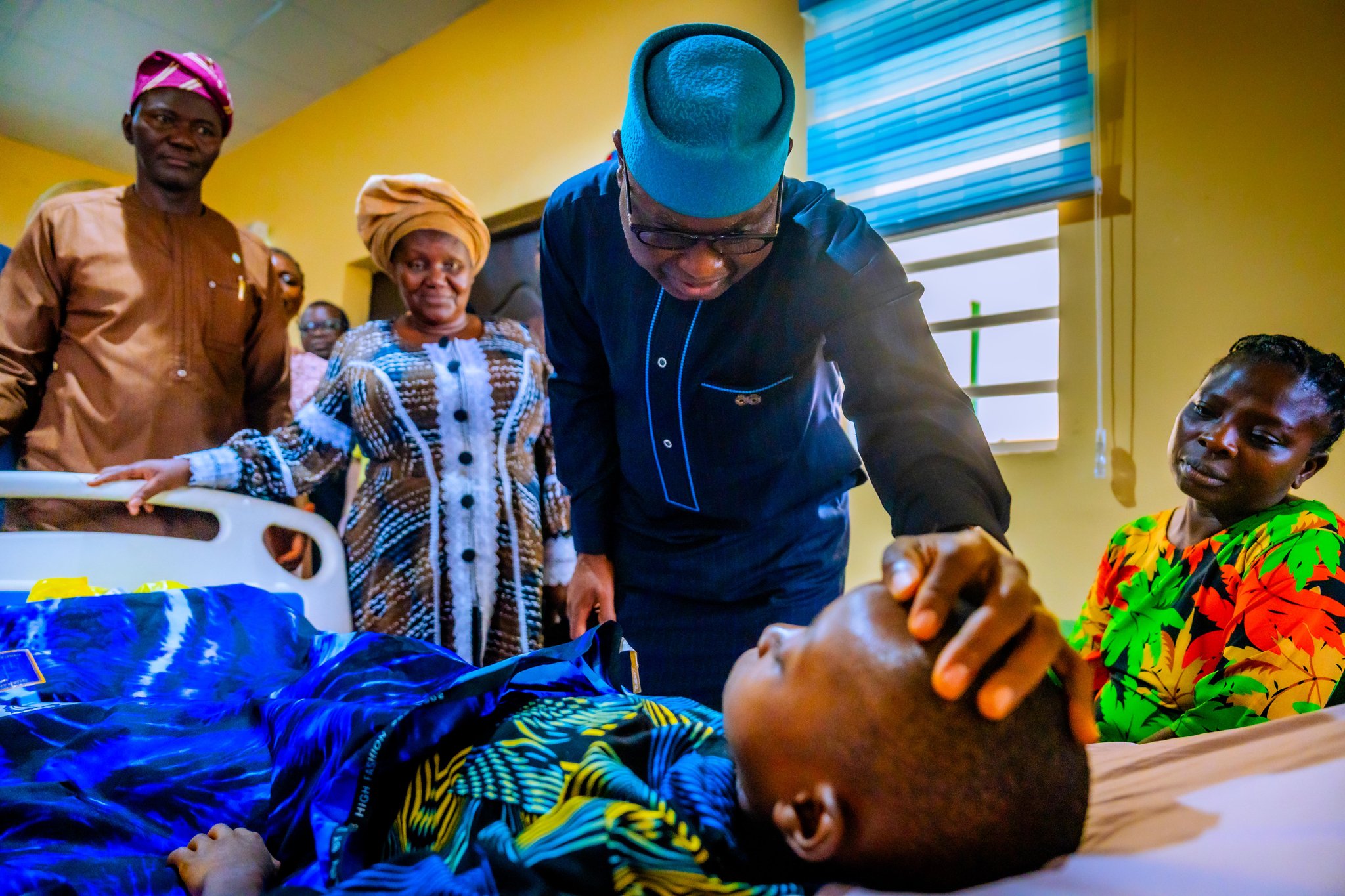 Ekiti governor visits rescued victims, condemns politicising insecurity