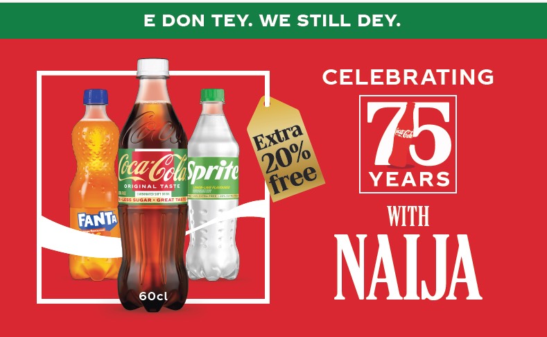Coca-Cola Nigeria Marks 75 Years with New 60cl Anniversary Bottle