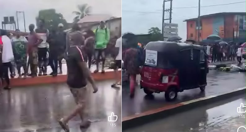 Akwa Ibom residents protest, barricade road over devastating flooding