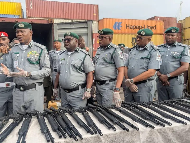 Customs intercept rifles, cannabis snacks at Lagos port