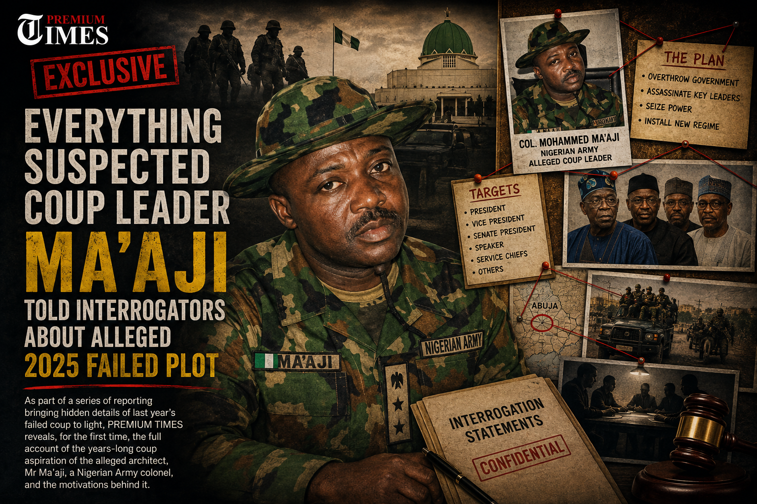 EXCLUSIVE: Why I planned coup against Tinubu – Colonel Ma’aji