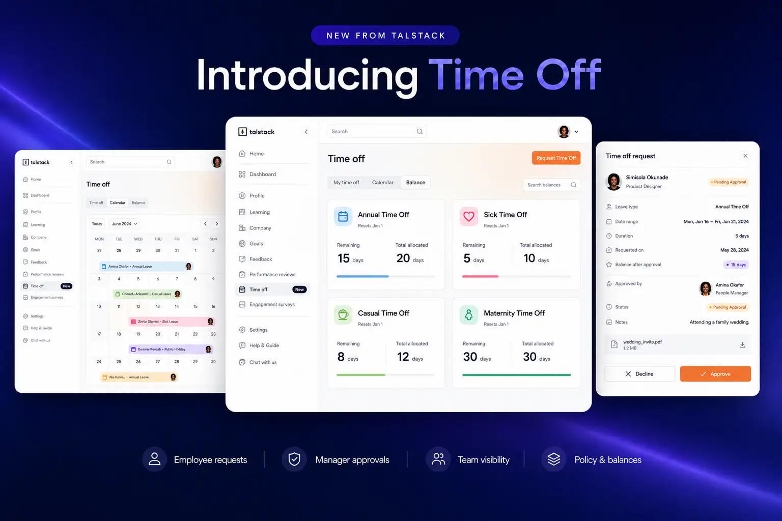 Talstack expands people management platform with new Time Off module