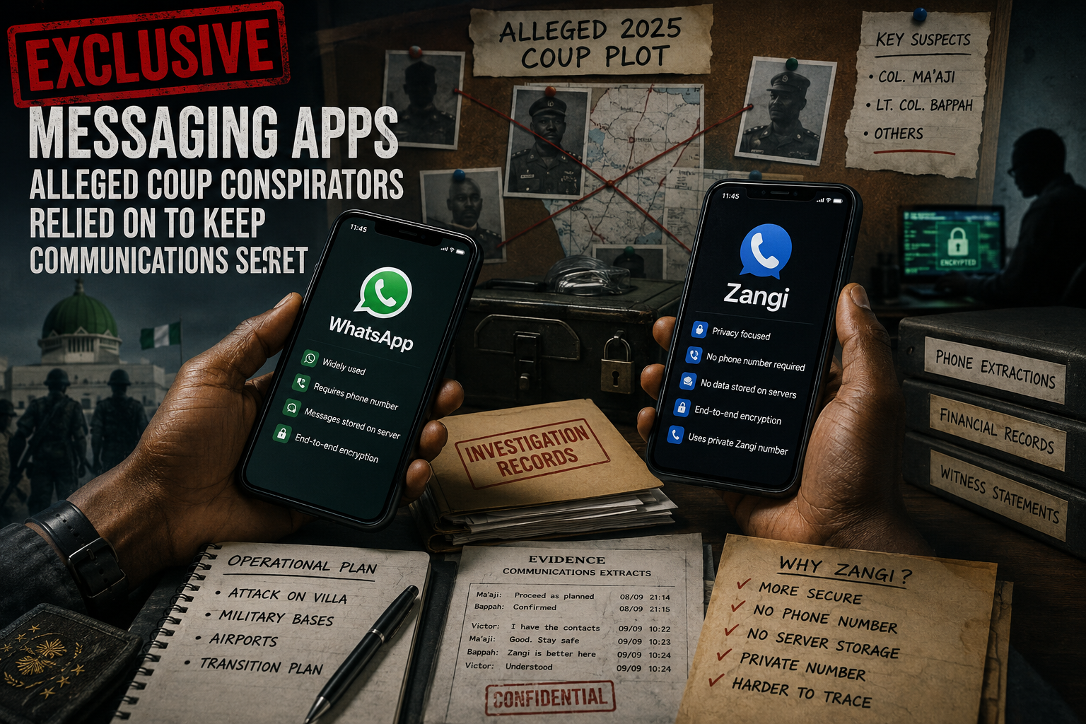 EXCLUSIVE: Messaging apps alleged coup conspirators used for communication