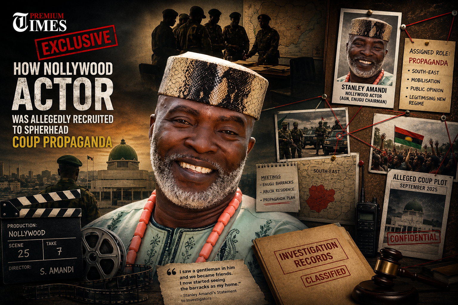 EXCLUSIVE: How ‘chance’ encounter with soldier allegedly landed Nollywood actor coup propagandist role