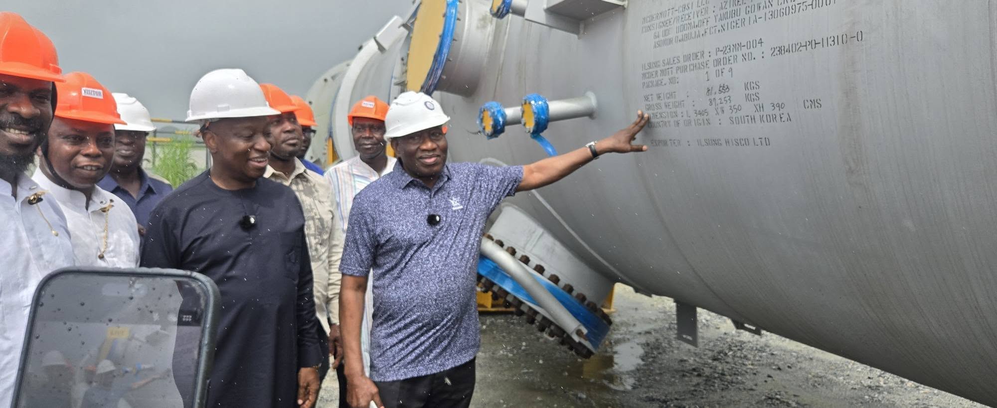 Jonathan commends progress on Azikel refinery after Bayelsa visit
