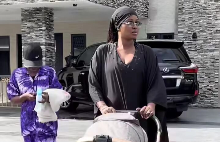 Natasha Osawaru shares new photo of son with 2Baba amid marital crisis