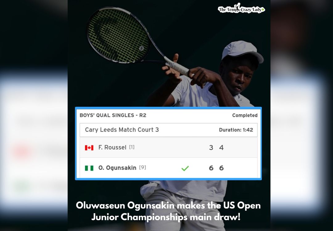Ogunsakin stuns top seed to qualify for US Open Junior Championships main draw